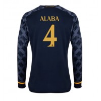Billiga Real Madrid David Alaba #4 Borta fotbollskläder 2023-24 Långärmad